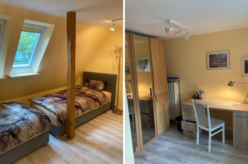 Hamburg Privatzimmer & Ferienwohnung S. Schultz: Ferienwohnung - Schlafzimmer (2er)