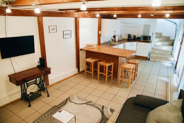 Würzburg Ferienwohnung in der Pleich (Nähe alter Kranen): Wohnzimmer/Küche (2)